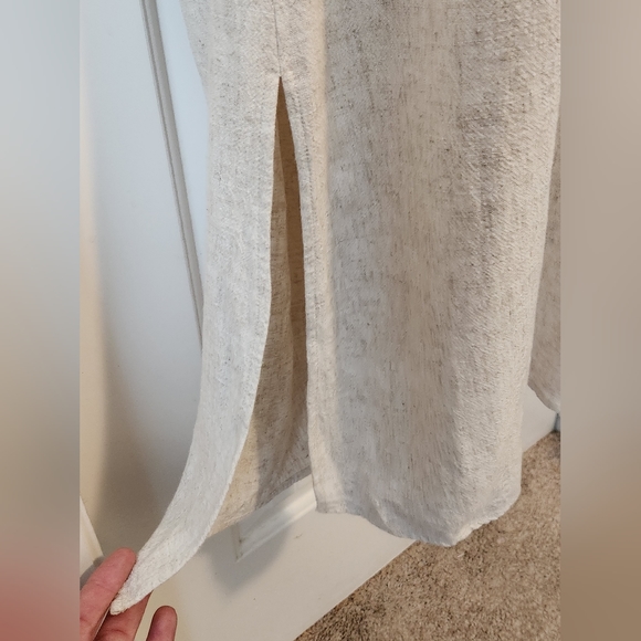 Elegant Cream Midi Dress - Picture 7 of 12